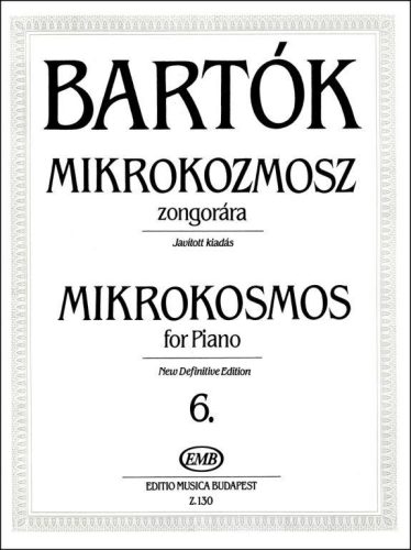 Bartók Béla: Mikrokozmosz 6. (zongora) - kotta