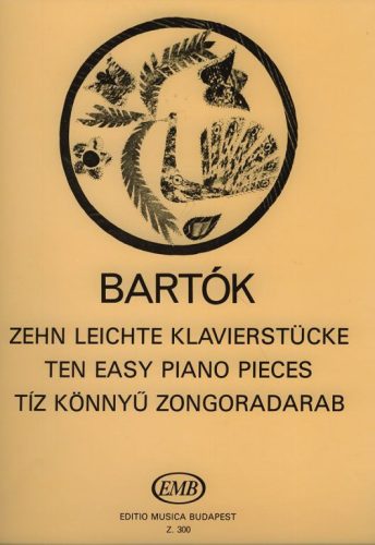 Bartók Béla: Tíz könnyű zongoradarab - kotta