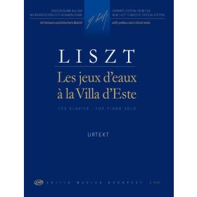 Liszt: A Villa d'Este szökőkútjai (zongora) - kotta