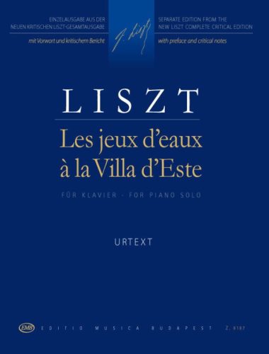 Liszt: A Villa d'Este szökőkútjai (zongora) - kotta