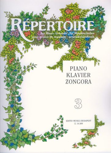 Sármai J.: Repertoire zeneiskolásoknak - Zongora 3. - kotta