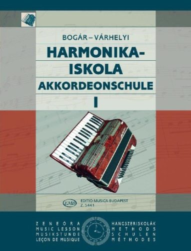 Bogár, Várhelyi:  Harmonikaiskola 1. - kotta