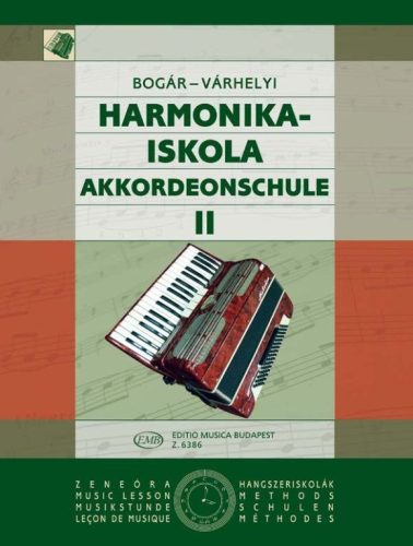 Bogár, Várhelyi:  Harmonikaiskola 2. - kotta