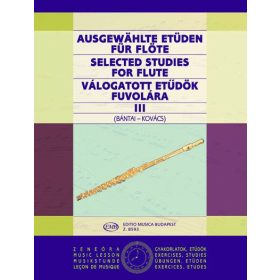 Bántai, Kovács: Válogatott etűdök 3. (fuvola) - kotta