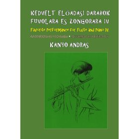   Kanyó András: Kedvelt előadási darabok fuvola és zongora IV. - kotta