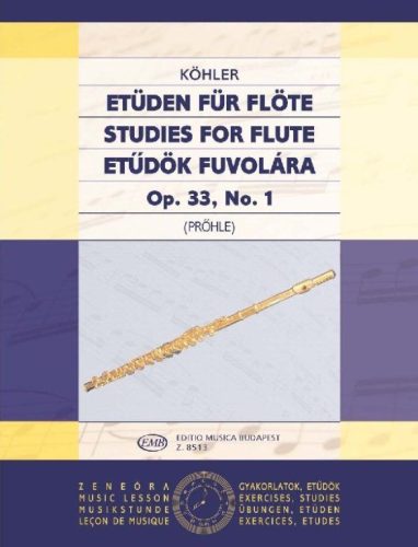 Köhler: Etűdök fuvolára op.33,no.1. (fuvola) - kotta
