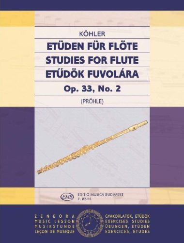 Köhler: Etűdök fuvolára op.33,no.2. (fuvola) - kotta
