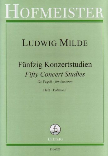 Milde: Fifty concert studies 1 (fagott) - kotta