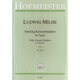 Milde: Fifty concert studies 2 (fagott) - kotta