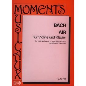 Bach: Air (Moments musicaux) (hegedű és zongora) - kotta