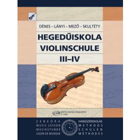   Dénes, Lányi, Mező, Skultéty: Hegedűiskola 3 -4. - kotta