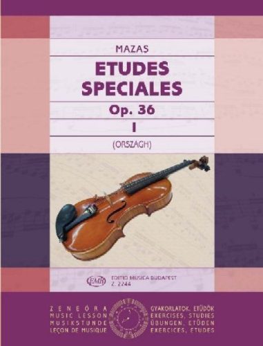 Mazas J.,F.: Speciális etűdök 1. op.36 (hegedű) - kotta