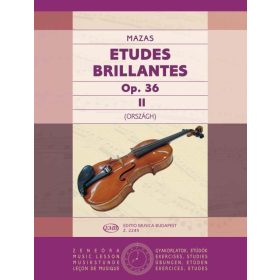 Mazas J.,F.: Virtuóz etűdök 2. op.36 (hegedű) - kotta