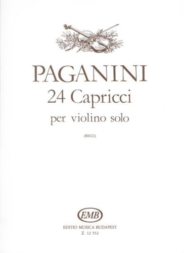 Paganini: 24 capricci szólóhegedűre - kotta