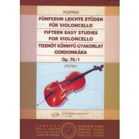   Popper D.: Tizenöt könnyű gyakorlat op. 76/1 (cselló/gordonka) - kotta