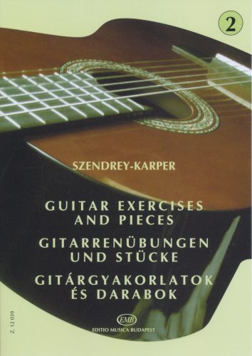 Szendrey-Karper: Gitárgyakorlatok és darabok 2. - kotta