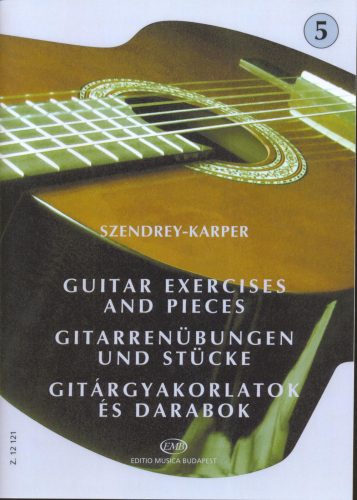 Szendrey-Karper: Gitárgyakorlatok és darabok 5. - kotta