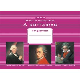 Hangjegyfüzet /kottafüzet kottaismerettel A/5 fekvő