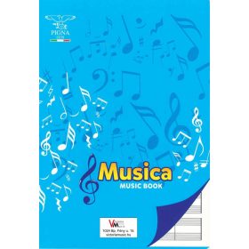 Hangjegyfüzet /kottafüzet Musica A/4 álló kék