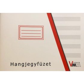 Hangjegyfüzet /kottafüzet VICTORIA A/5  fekvő