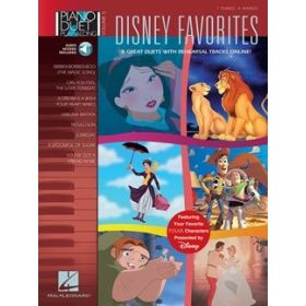   Disney Favourites zongorára négykezes cd melléklet/online track - kotta