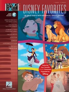 Disney Favourites zongorára négykezes cd melléklet/online track - kotta