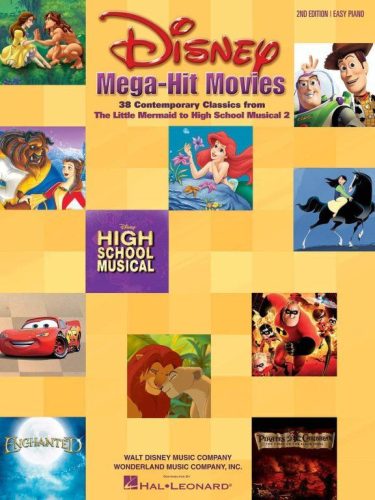 Disney Mega-Hit Movies - zongora kottagyűjtemény - kotta