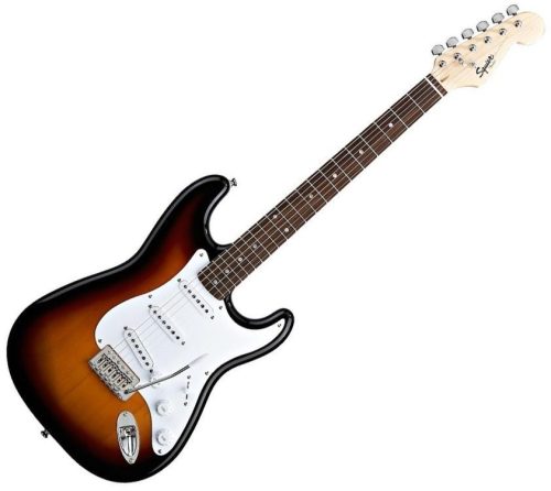 Fender SQ Bullet Stratocaster LRL elektromos gitár, Brown Burst