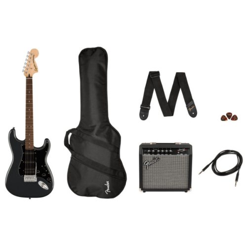Fender Squier Affinity Stratocaster SZETT: elektromos gitár,erősítő, kieg.-k