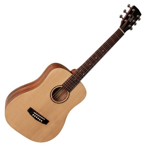Cort ADMini-OP - mini akusztikus western gitár, fémhúros, matt natúr, tokkal