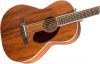 Fender Parlor western gitár, fémhúros, mahagóni, ovankol barna