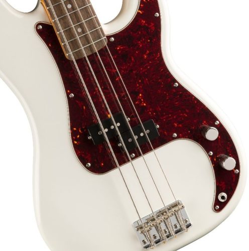 Fender SQ Classic Vibe 60s Precision Bass LRL basszusgitár, Olympic White