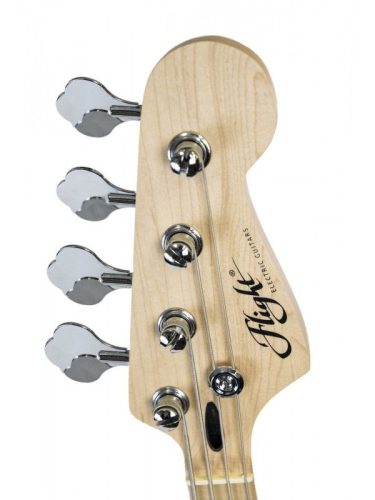 Flight basszusgitár, "jazz bass" forma, natúr-fekete, négyhúros