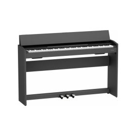 Roland F-107 digitális zongora, vékony test, fekete