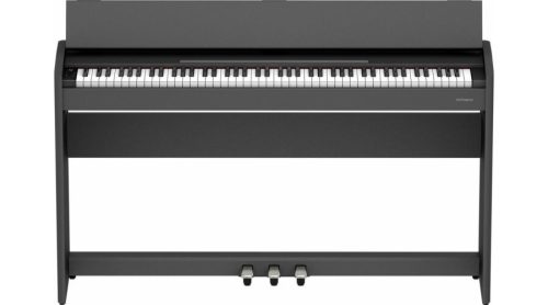 Roland F-107 digitális zongora, vékony test, fekete