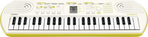 Casio SA-80 mini 44 billentyűs szintetizátor gyermekeknek, fehér (ÚJ)