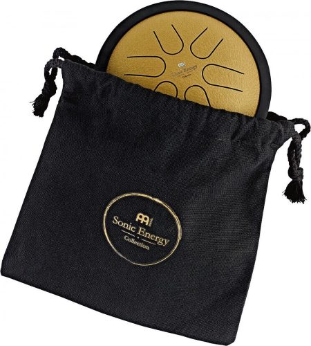 Meinl mini acél nyelvdob/tongue drum, arany, 6 hang, 15 cm (huzat+ütő)