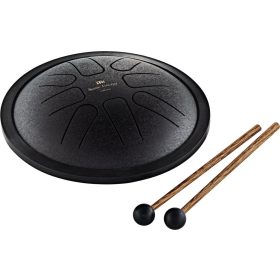 Meinl nyelvdob, Handpan, fekete, 8 hang, 18 cm (huzat+ütő)