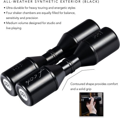 Meinl shaker/ csörgő, stúdió, L.Conte széria, fekete (pár)