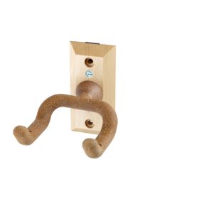 K&M fali gitárállvány, barna "parafa", fa alap 