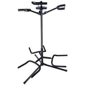 Tripla gitár állvány, nyakas (hármas, 3db-os)