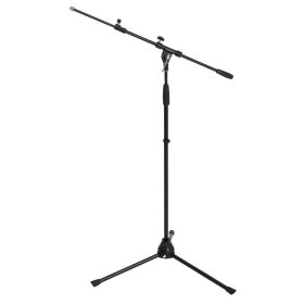 Gewa mikrofonállvány, három láb, gém, öntött talp