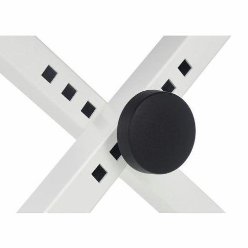 K&M  zongorapad, zongoraszék, fém x-láb, fehér