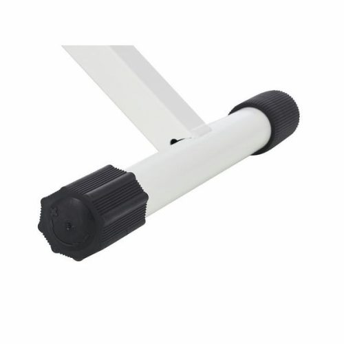 K&M  zongorapad, zongoraszék, fém x-láb, fehér