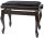 Gewa Deluxe Classic zongorapad, zongoraszék, matt rózsafa, fekete ülés, ívelt láb