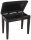 Roland zongorapad, zongoraszék, fekete, műbőr ülés, egyenes láb, ülés alatti kottatartóval