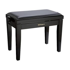   Roland zongorapad, fényes fekete, műbőr ülés, állítható RPB-200 PE