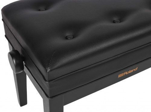 Roland zongorapad, zongoraszék, fekete, műbőr, állítható, ülés alatti kottatartóval