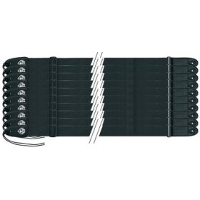   Fire & Stone gitár heveder, vállpánt gyöngyvászon, fekete