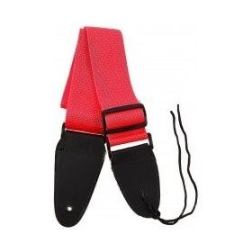   Fire & Stone gitár heveder, vállpánt vállpánt gyöngyvászon, piros